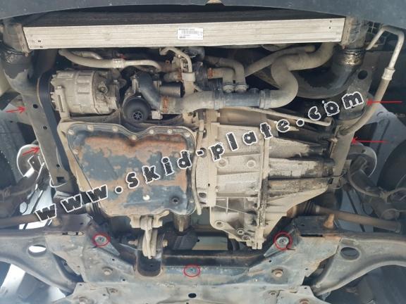 Steel skid plate for Renault Master 3