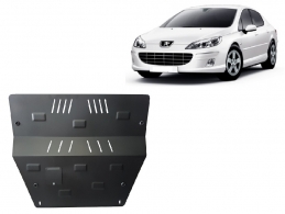 Steel skid plate for Peugeot 407