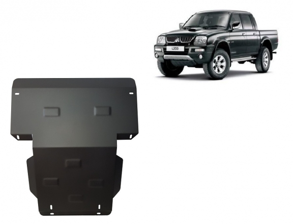 Steel skid plate for Mitsubishi L200