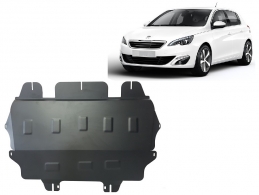 Steel skid plate for Peugeot 308