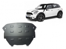 Steel skid plate for the protection of the engine and the gearbox for Mini Countryman R60