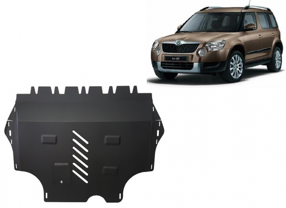 Steel skid plate for Skoda Yeti