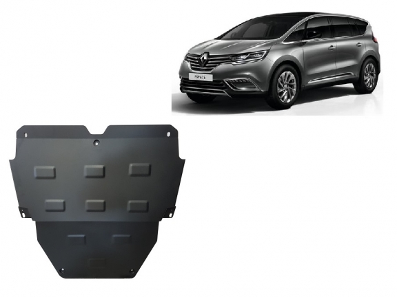 Steel skid plate for Renault Espace 5