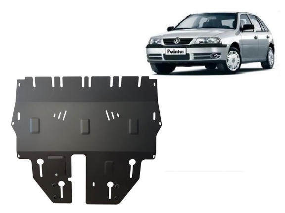 Steel skid plate for Volkswagen Pointer