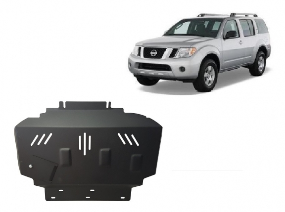 Steel skid plate for Nissan Pathfinder