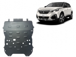 Steel skid plate for the protection of the engine and the gearbox for Peugeot 5008