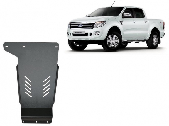 Steel gearbox skid plate for Ford Ranger