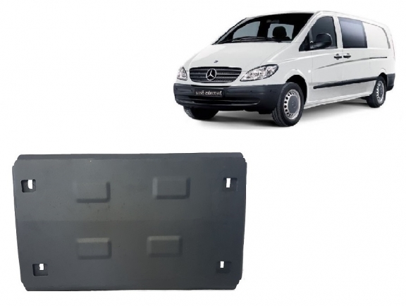 Steel skid plate for  Mercedes Vito W639 - 2.2 D 4x2, 4x4