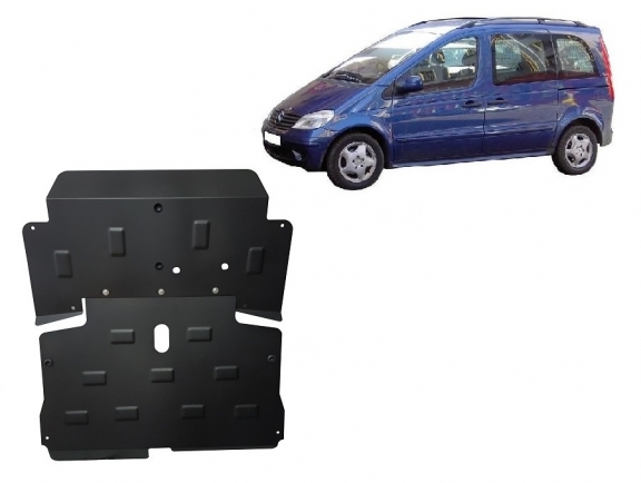 Steel skid plate for the protection of the engine and the gearbox for Mercedes Vaneo W414