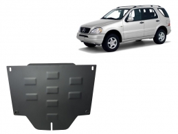 Steel diferential skid plate for Mercedes ML W163