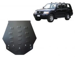 Steel gearbox skid plate for Mitsubishi Pajero 3 (V60, V70) Vers 2.0