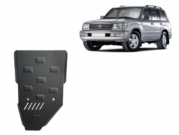 Steel gearbox skid plate for Toyota Land Cruiser J100