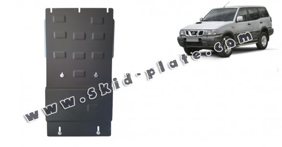 Steel gearbox skid plate for Nissan Terrano II 