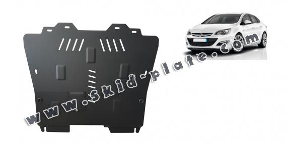Steel skid plate for Opel Astra J Sedan