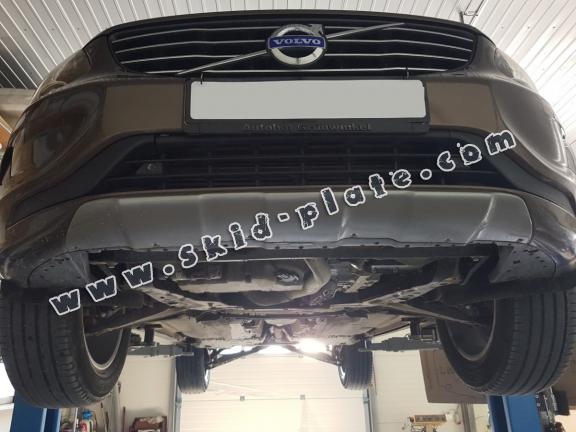 Steel skid plate for the protection of the engine and the gearbox for Volvo S60