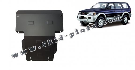 Steel skid plate for the protection of the engine and the radiator for Mitsubishi Pajero Sport 1