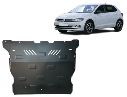 Steel skid plate for VW Polo