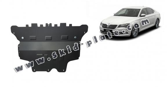 Steel skid plate for Skoda Superb - automatic gearbox