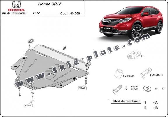 Steel skid plate for Honda CR-V Gen 5 