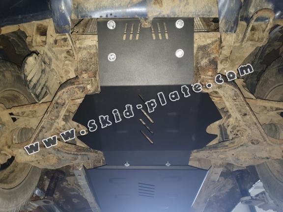 Steel skid plate for Suzuki X90