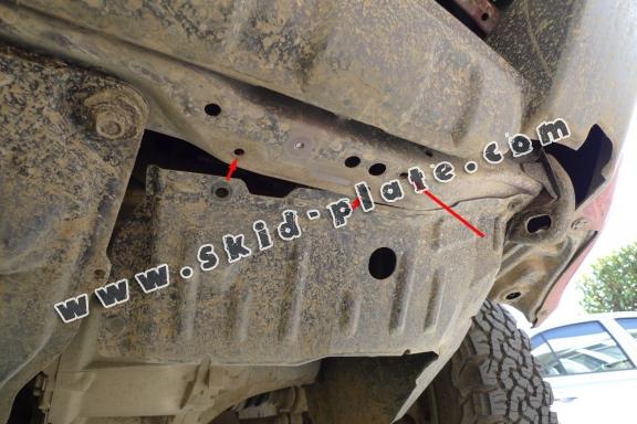 Steel skid plate for Nissan X-Trail T30