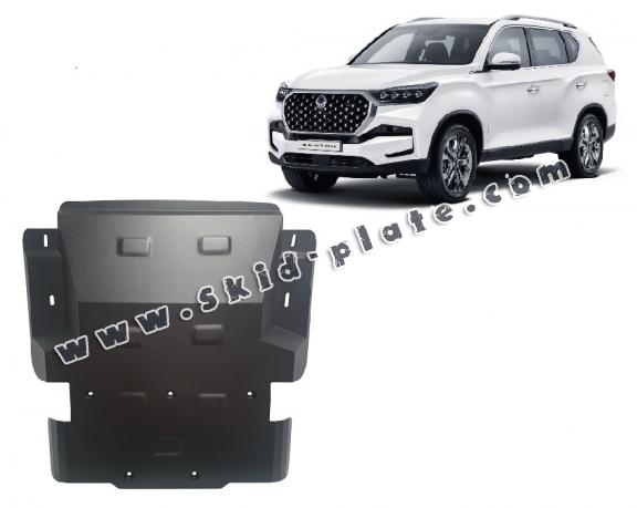 Steel skid plate for SsangYong Rexton