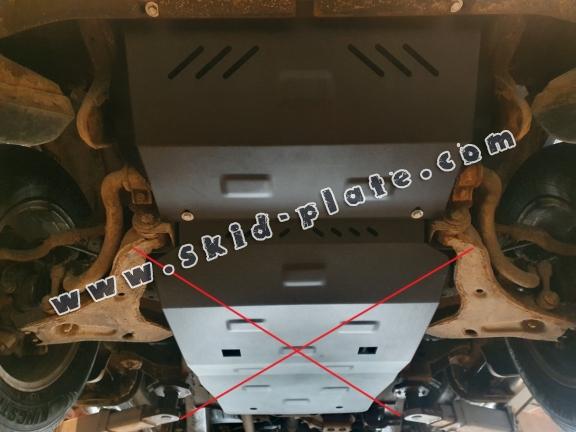 Steel radiator skid plate for Fiat Fullback