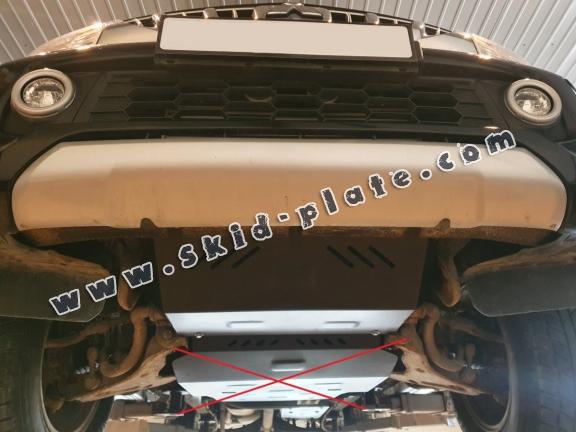 Steel radiator skid plate for Fiat Fullback