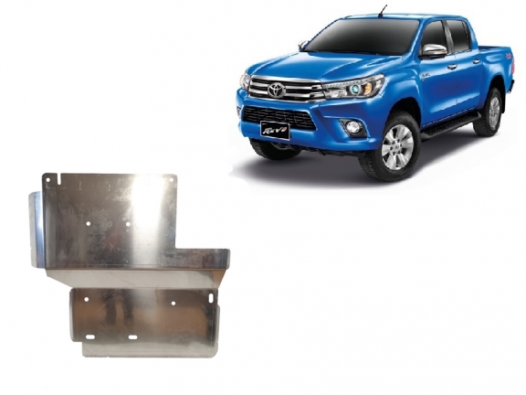 Aluminum differential skid plate for Toyota Hilux Revo