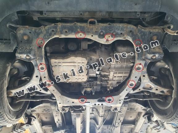Steel skid plate for Kia Sorento XM (Pre-facelift)