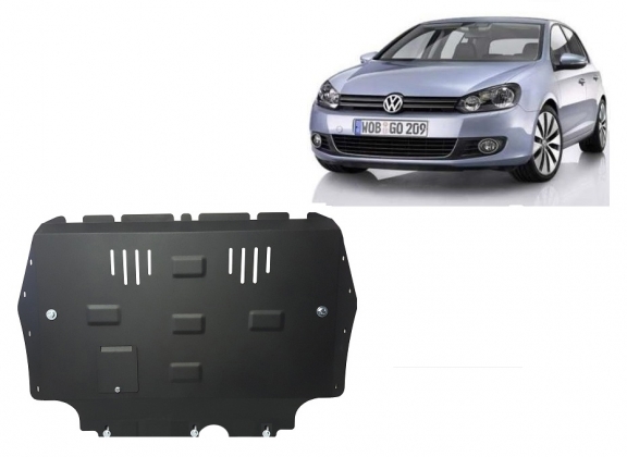 Steel skid plate for VW Golf 6