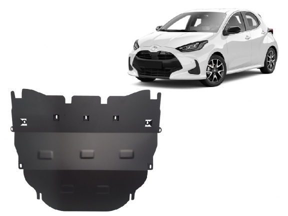 Steel skid plate for Toyota Yaris XP210