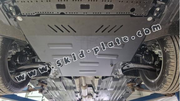 Steel skid plate for the protection of the engine and the gearbox for Suzuki S-Cross