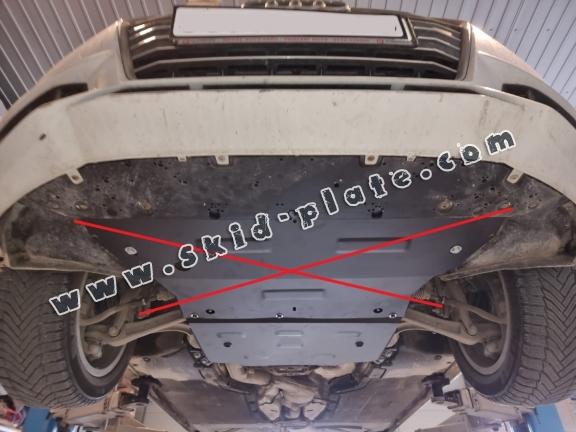 Steel gearbox skid plate for Audi A5