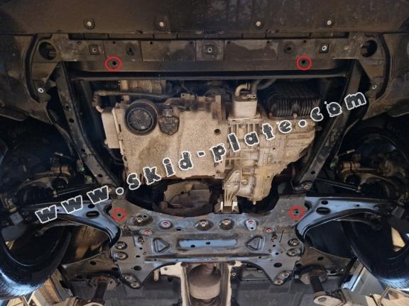 Steel skid plate for Volvo C40