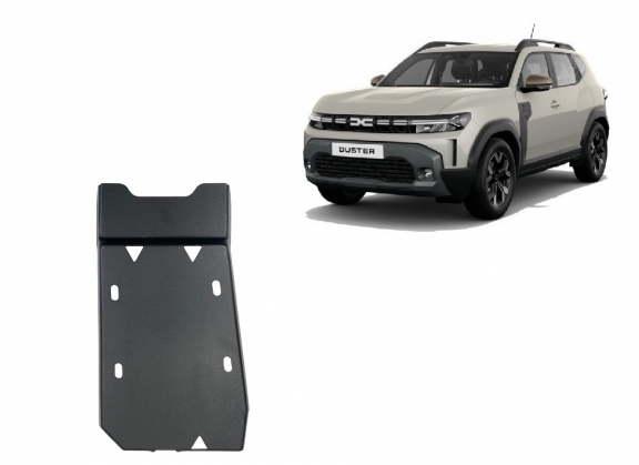 Steel diferential skid plate for Dacia Duster 4x4