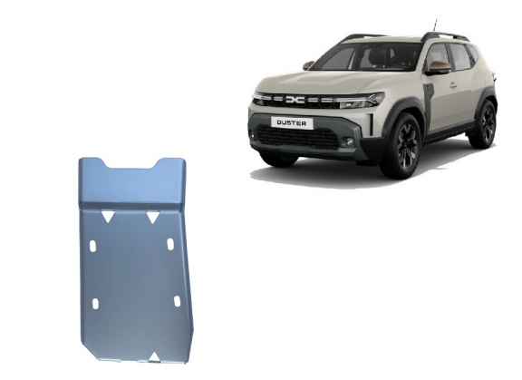 Aluminum diferential skid plate for Dacia Duster 4x4