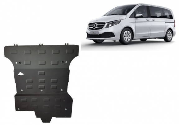 Steel skid plate for Mercedes V-Class W447, 2.2 D, 4x4