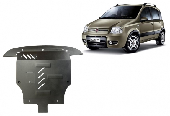 Steel skid plate for Fiat Panda 4x4