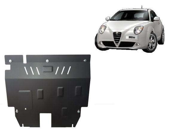 Steel skid plate for Alfa Romeo Mito