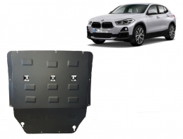 Steel skid plate for BMW X2 F39