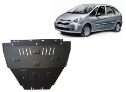 Steel skid plate for the protection of the engine and the gearbox for Citroen Xsara Picasso