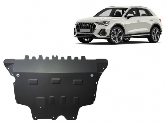 Steel skid plate for Audi Q3