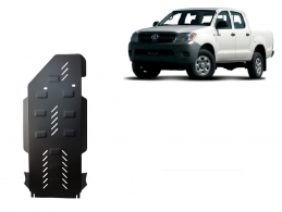 Steel gearbox and differential skid plate for Toyota Hilux