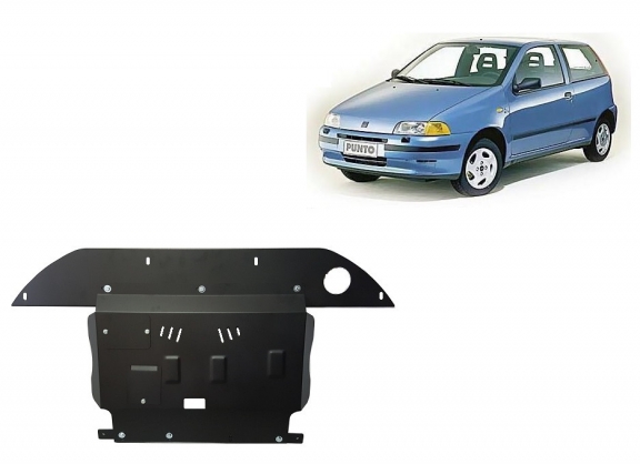 Steel skid plate for Fiat Punto