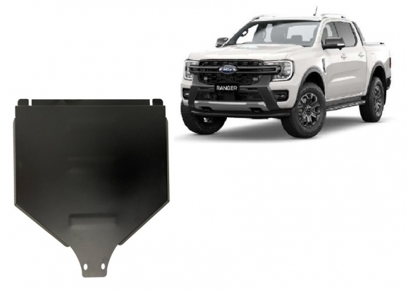 Steel manual gearbox skid plate Ford Ranger