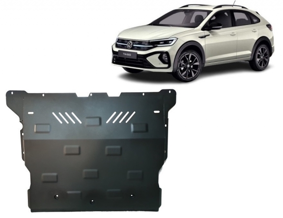 Steel skid plate for VW Taigo