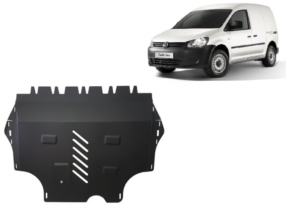 Steel skid plate for VW Caddy - with WEBASTO