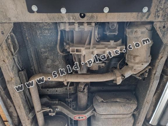 Steel gearbox skid plate for Nissan Navara D40