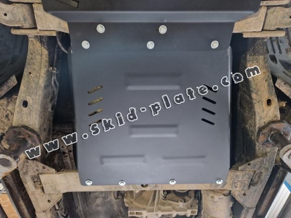 Steel gearbox skid plate for Nissan Navara D40